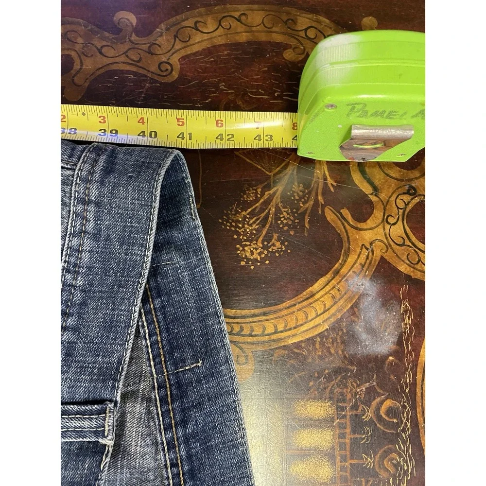VTG Phat Farm Men Argyle Pocket Denim Jeans Straight Leg Y2K Hip Hop Baggy 42 32